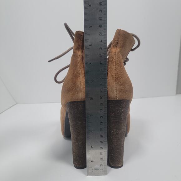 Jeffrey Campbell Havana Last 6.5M Lita Platform Heels Ankle Suede Boots - Picture 10 of 15